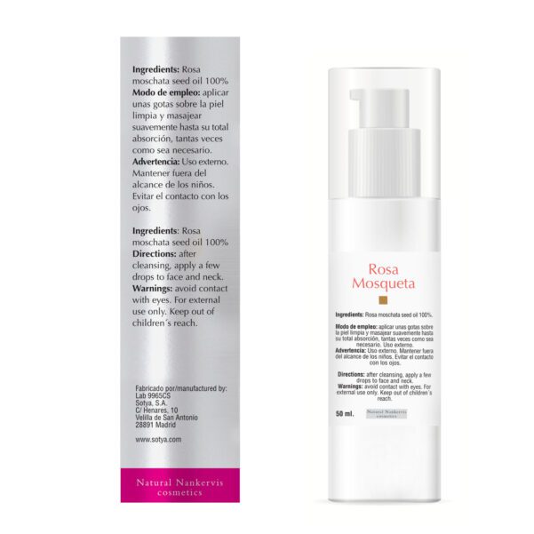 Rosa moschata seed oil 100%.
