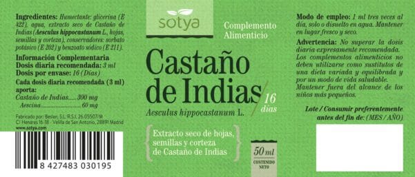 Castaño de Indias (50ml extracto.)