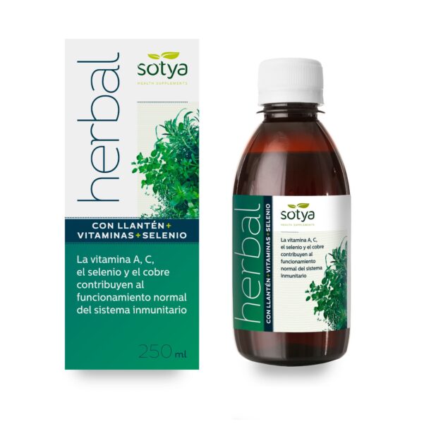 Herbal con Llantén+Vitaminas+Selenio (250ml de Líquido.)