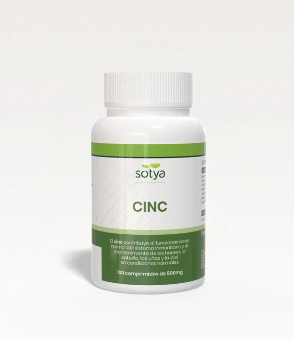 Cinc (100 Comprimidos de 500mg)-SOTYA