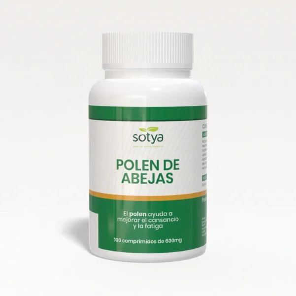 Polen de abejas SOTYA (100 comprimidos, 600mg), rico en vitaminas B, C, aminoácidos y minerales, ideal para energía y fortaleza