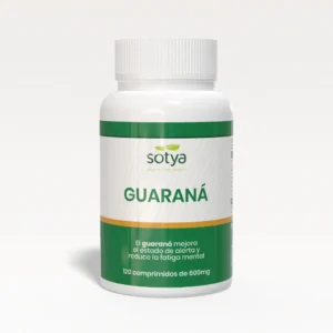Guaraná 600mg 120 Comprimidos - SOTYA, suplemento natural para energía y metabolismo