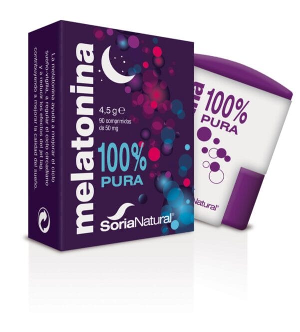 Melatonina 100 Pura 1Mg 90comp- Soria Natural
