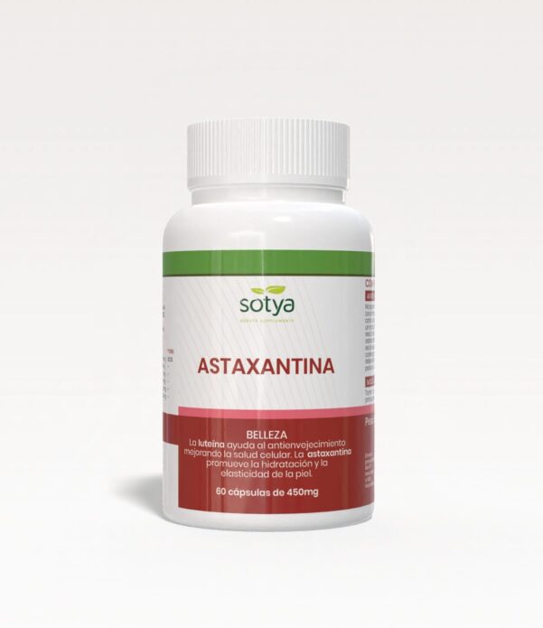 Astaxantina 60 cápsulas vegetales de 450mg- Sotya