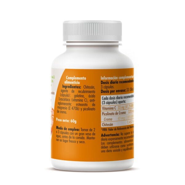 Chitosán (100 Cápsulas de 600mg. Peso neto 60g.)- GHF
