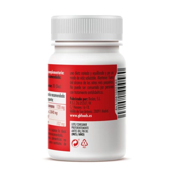 Ginseng Rojo Coreano (60 Cápsulas de 500mg. Peso neto 30g.)- GHF