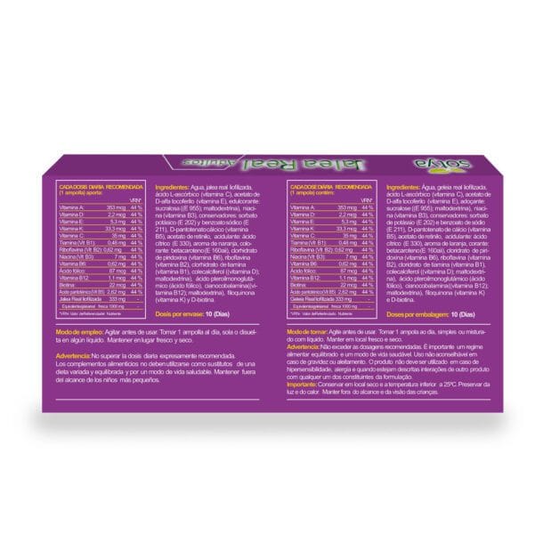 Jalea Real Adultos (10 Ampollas Jalea Real adultos de 10ml. Contenido neto 100ml.)