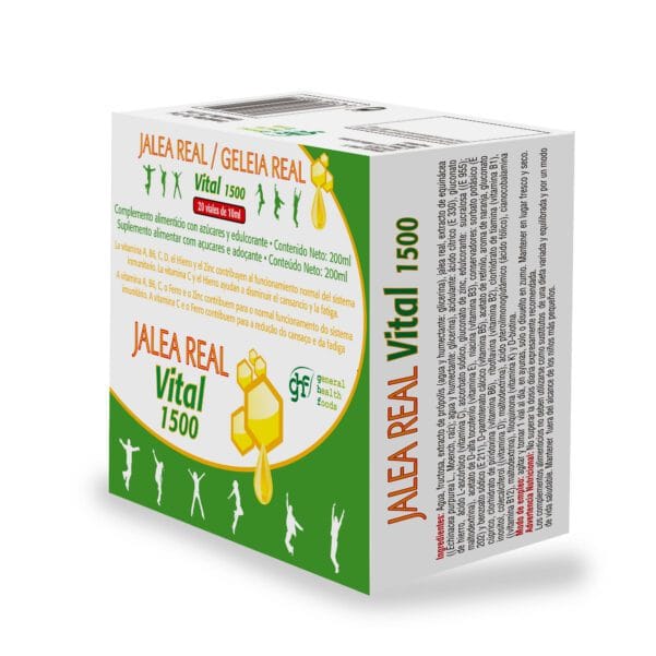 Jalea Real (20 Viales Jalea Real vital 1500 de 10ml. Contenido neto 200ml.)- GHF