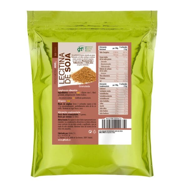 Lecitina de Soja (Bolsa granulada de 800g.)- GHF