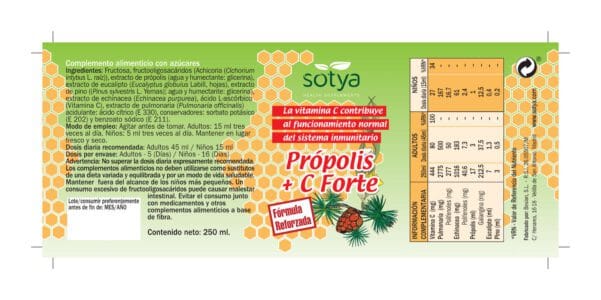 Própolis + C Forte (250ml de Líquido.)