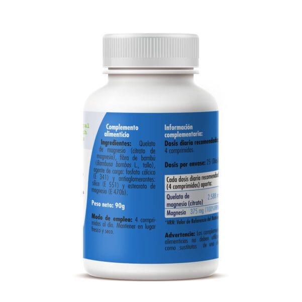 Quelato de magnesio (100 Comprimidos de 900mg. Peso neto 90g.)-GHF