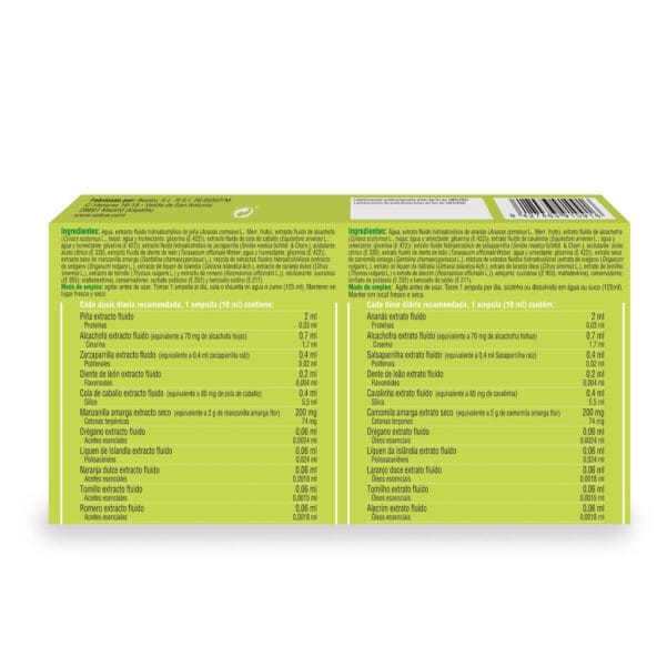 Sot Drain (10 Ampollas de plástico de 10ml. Peso neto 100ml.)