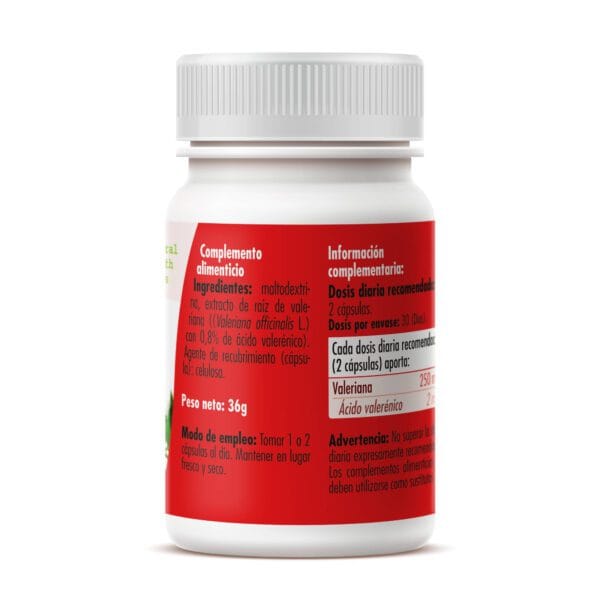 Valeriana (60 Cápsulas de 600mg. Peso neto 36g.)- GHF