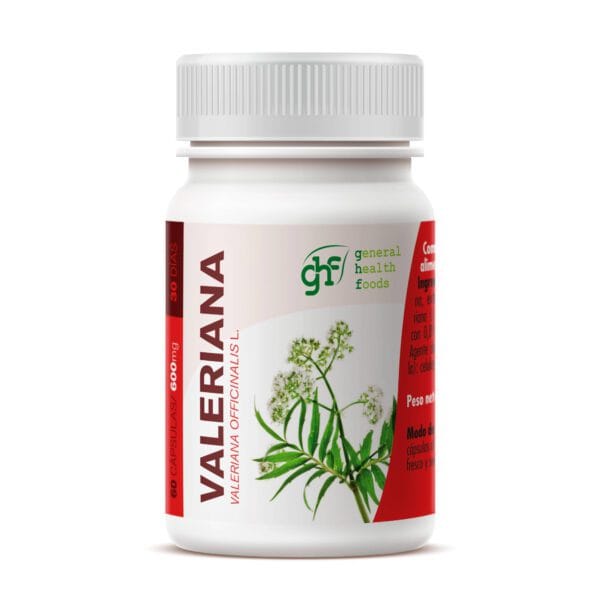 Valeriana (60 Cápsulas de 600mg. Peso neto 36g.)- GHF
