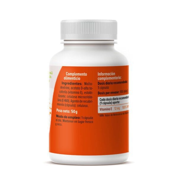 Vitamina E (100 Cápsulas de 500mg. Peso neto 50g.)-GHF