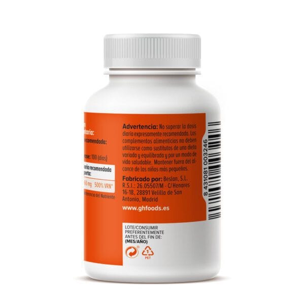 Vitamina E High Potency (100 Cápsulas de 500mg. Peso neto 50g.)- GHF